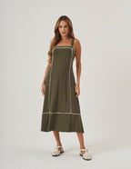Vestido Antonella Verde Militar