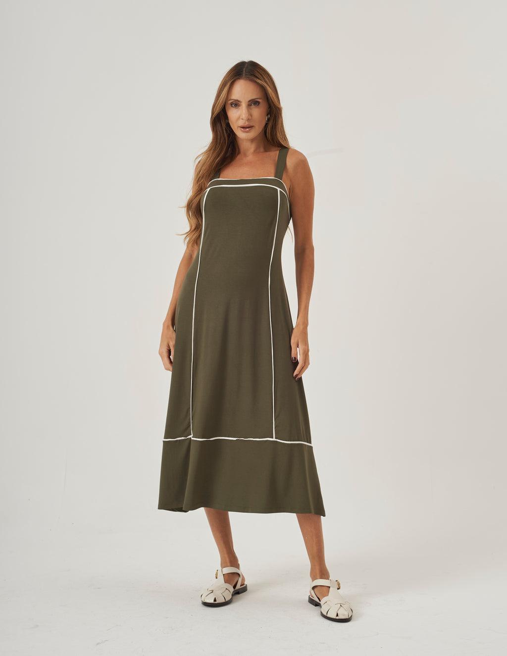 Vestido Antonella Verde Militar