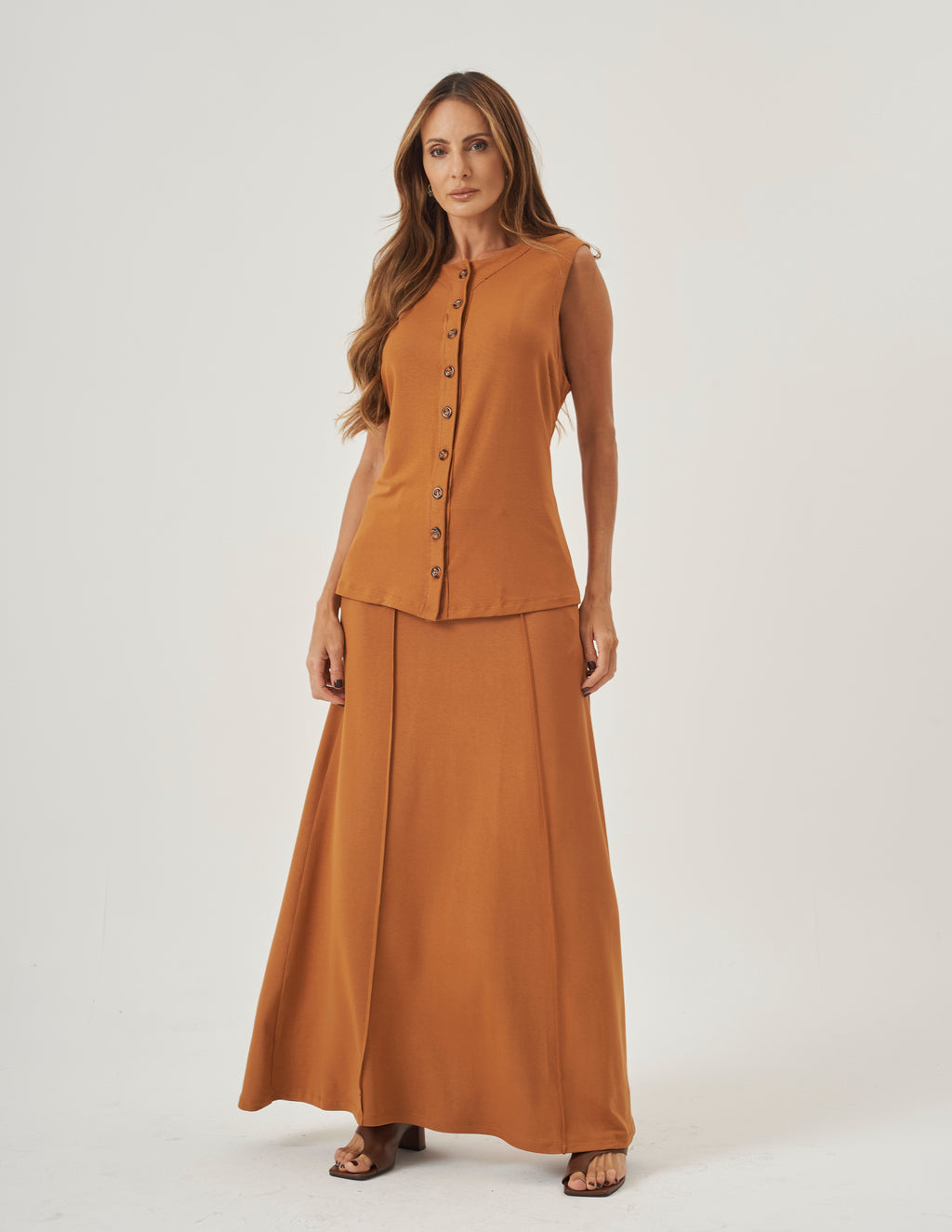 Conjunto Melanie Caramelo