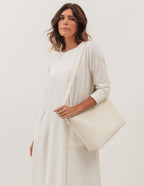 VESTIDO MIDI MILÃO OFF WHITE