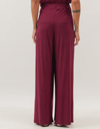 Conjunto Blusa Eva Bege e Calça Kimono Malbec