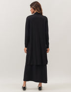 Conjunto Vestido Naomi Preto com Cardigan Preto