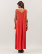 Vestido Longo Veneza Terracota