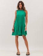 Vestido Curto Juliana Verde Bandeira