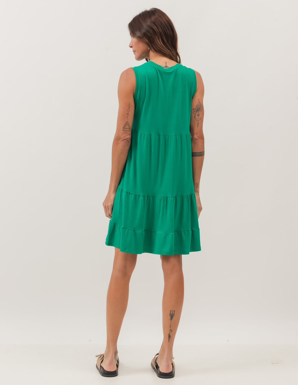 VESTIDO CURTO JULIANA VERDE BANDEIRA
