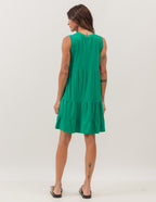 Vestido Curto Juliana Verde Bandeira