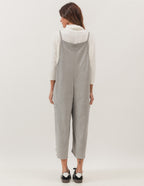 Conjunto Macacão Amber Mescla Blusa Gola Boba Off White