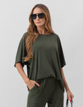 Blusa Elisa Verde Militar