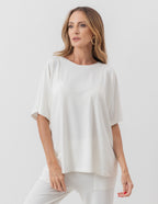 Conjunto Elisa Off White em Moletinho