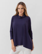 Kit Blusa Gola Boba Oversized: Preto, Mescla e Azul Marinho