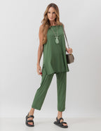 Conjunto Paris Verde Militar