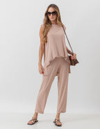 Conjunto Paris Bege