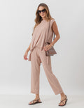 Conjunto Paris Bege