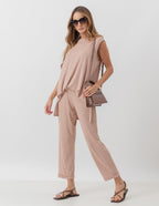 Conjunto Paris Bege