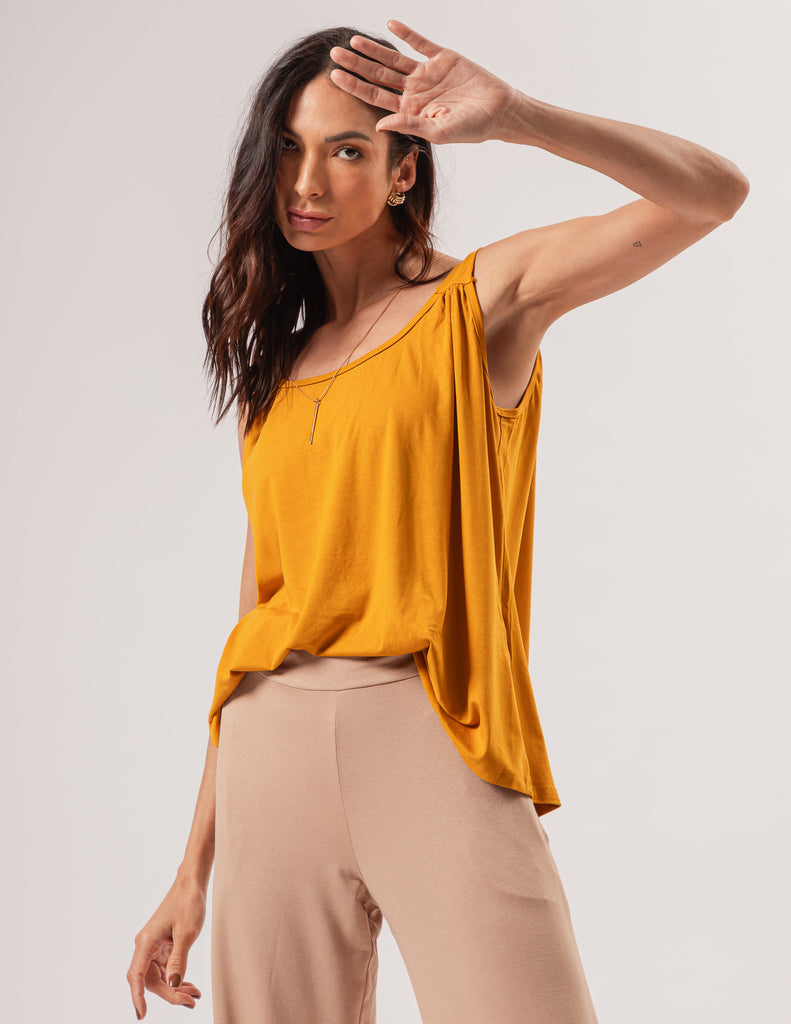 Blusa Regata Atenas Mostarda