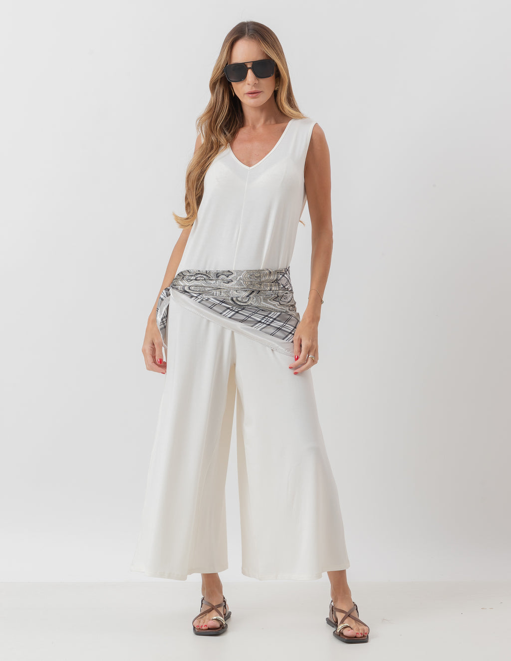 Macacão Cristina Off White