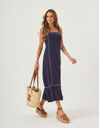 Vestido Antonella Azul Marinho