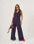 Conjunto Aurora Azul Marinho