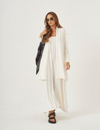 CONJUNTO VERONICA OFF E CARDIGAN OFF