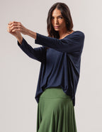 Blusa Emma Azul Marinho