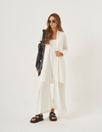 CONJUNTO VERONICA OFF E CARDIGAN OFF