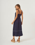 Vestido Antonella Azul Marinho