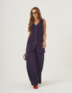 Conjunto Aurora Azul Marinho
