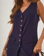 Conjunto Aurora Azul Marinho