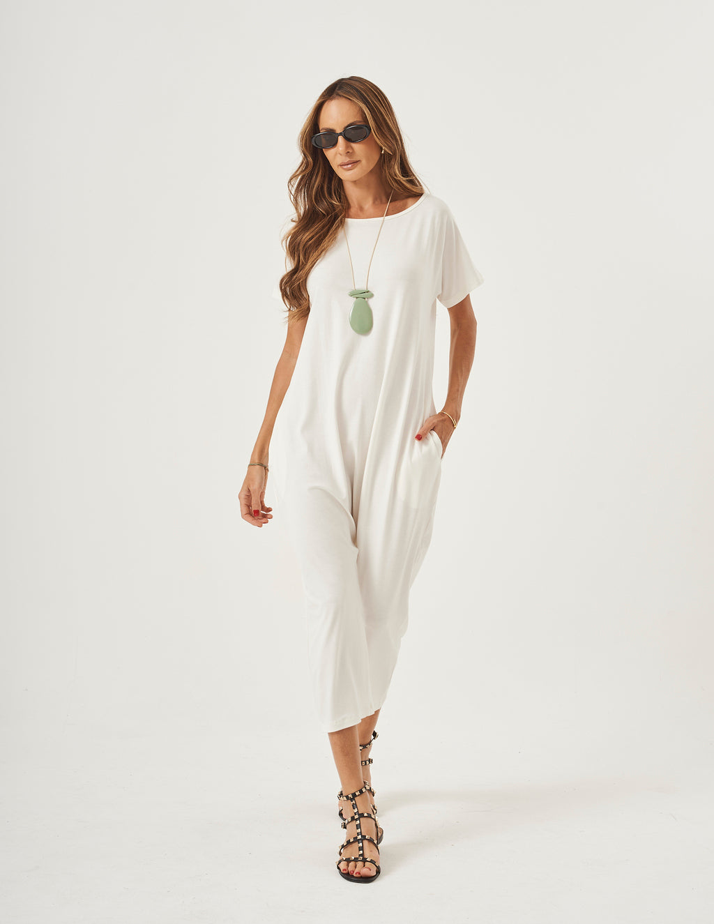 Macacão Virgínia Off White