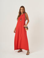 Vestido Nadador Santorini Vermelho