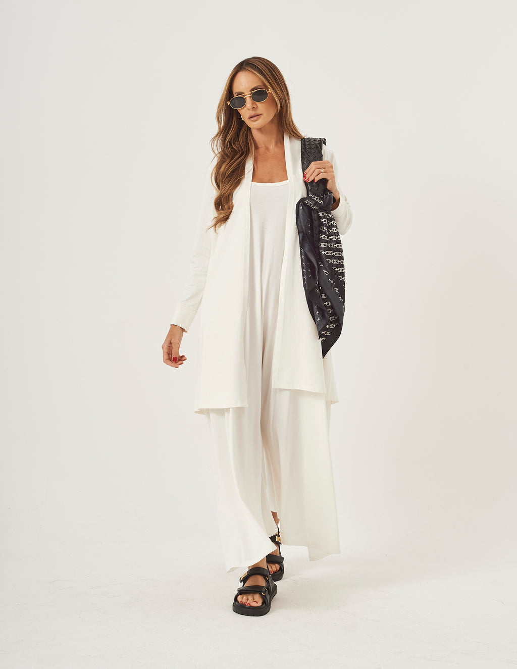 CONJUNTO VERONICA OFF E CARDIGAN OFF