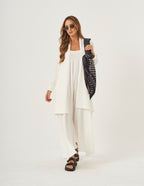 CONJUNTO VERONICA OFF E CARDIGAN OFF