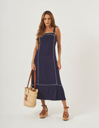 Vestido Antonella Azul Marinho