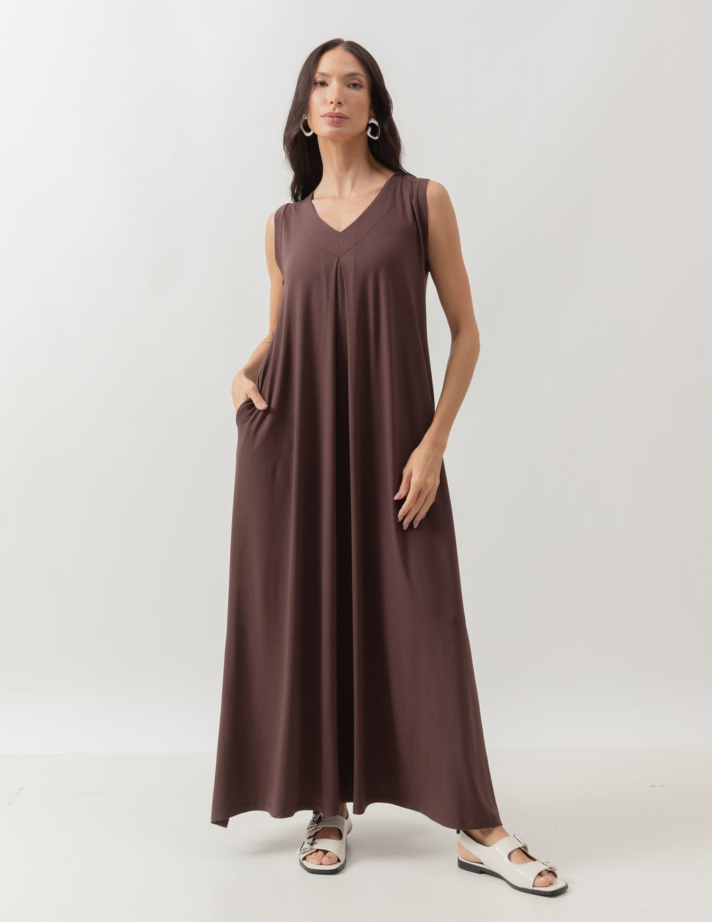 Vestido Sophie Marrom