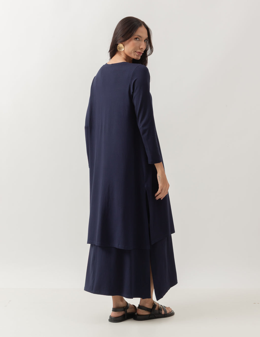 Conjunto Sophie Azul Marinho - Vestido e Cardigan