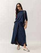 Conjunto Elba Azul Marinho