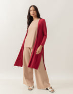Cardigan com Fendas Sophie Bordo