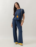 Conjunto Salamanca Azul Marinho
