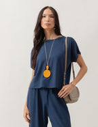Conjunto Salamanca Azul Marinho