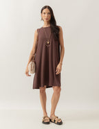 Vestido Liz Marrom