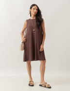 Vestido Liz Marrom