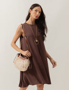 Vestido Liz Marrom