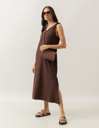 Vestido Esmeralda Marrom