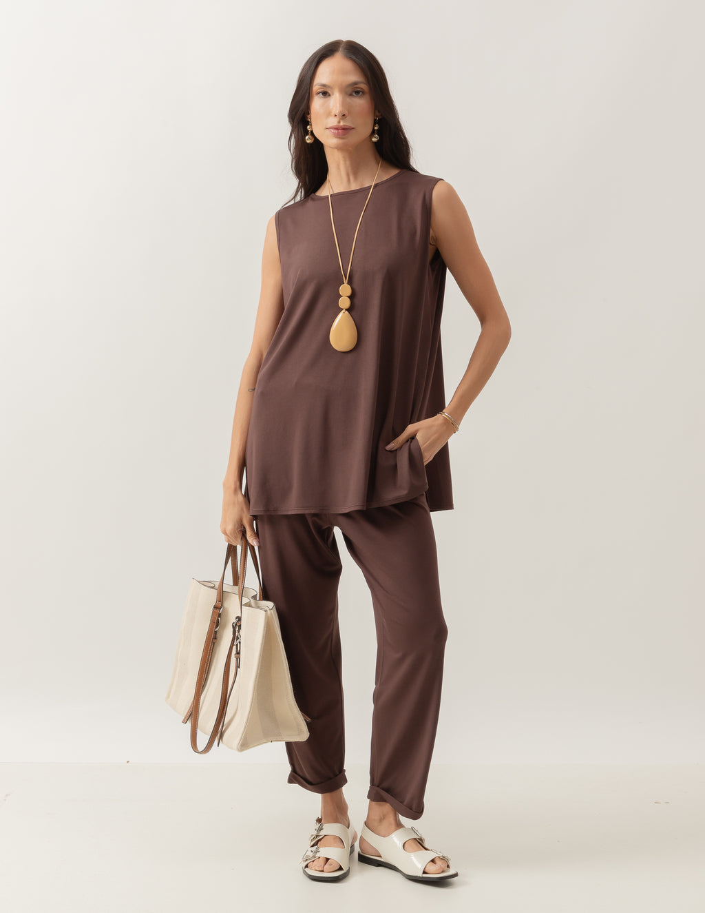 Conjunto Paris Marrom