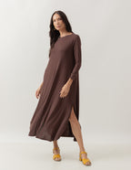 Vestido Longo Roma Marrom