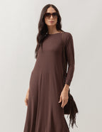 Vestido Longo Roma Marrom