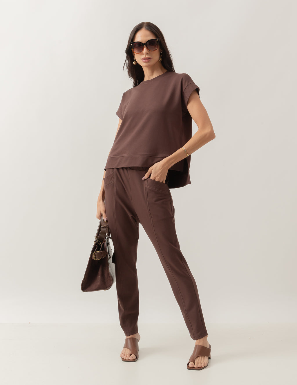 Conjunto Eleonora Marrom