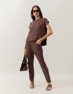 Conjunto Eleonora Marrom