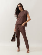 Conjunto Eleonora Marrom