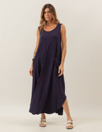Vestido Longo Veneza Marinho